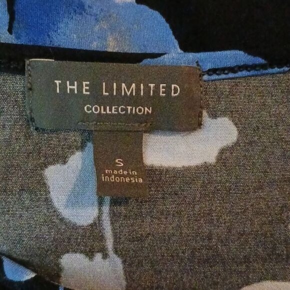 The Limited Womens Size S Multicolor Floral Long Sleeve Blouse Top Keyhole - Picture 6 of 7